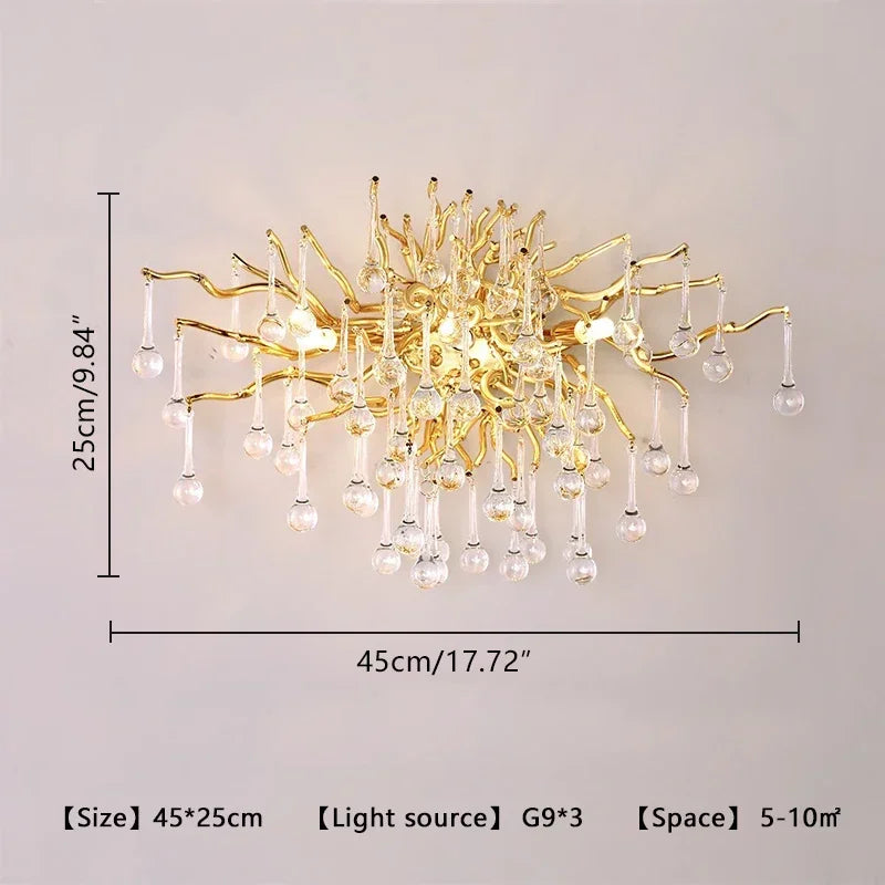 Maelis Contour Branch Crystal Chandelier – product view 14