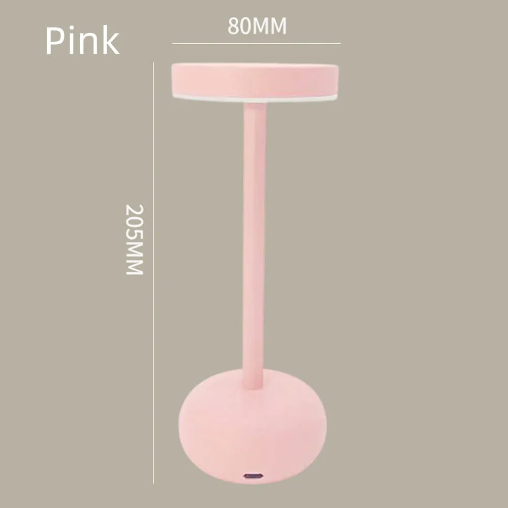 Metal Table Lamp – Modern Minimalist Dimmable LED for Bedside, Restaurant Table, Hotel Room | Giselle Grove by Evenlyr