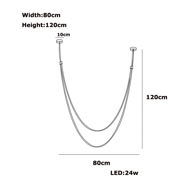 Lunet Arc Dimmable Metal Pendant Light – product view 13