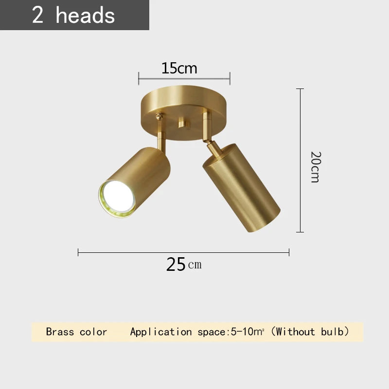 Brass Flush Mount Ceiling Light – Nordic Modern for Bedroom & Bedside, Hallway & Entryway, Living Room | Seren Arc by Evenlyr