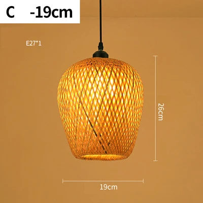 Tivoli Round Rattan Chandelier for Dining Room – Bamboo