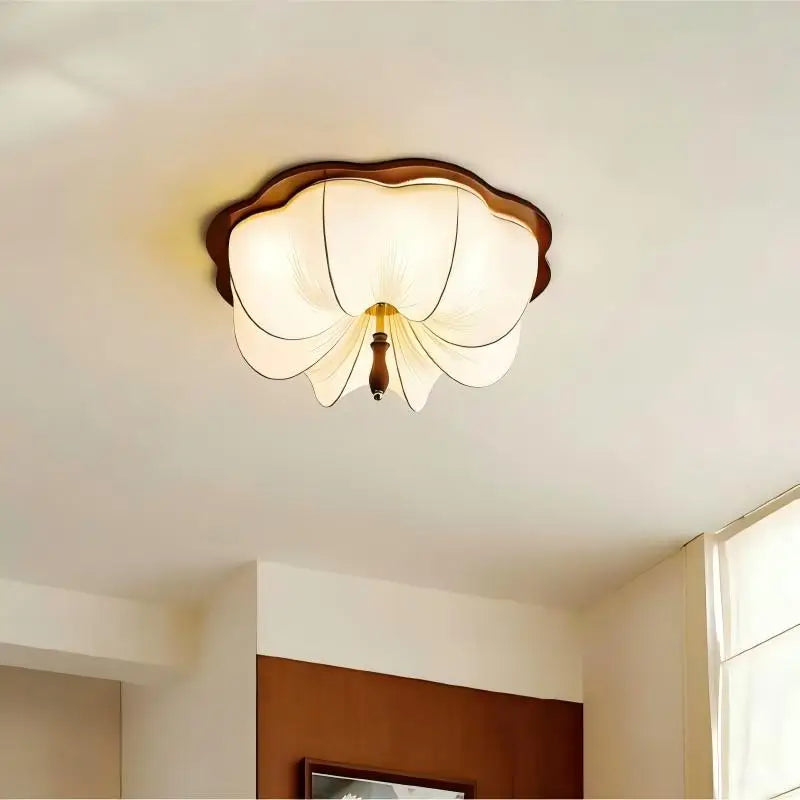 Fabric Chandelier – Wabi-Sabi Japanese for Bedroom & Bedside | Celia Crest by Evenlyr