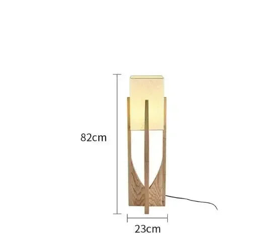 Arden Arc Bamboo and Wood Floor Lamp – Nordic – product detail 7