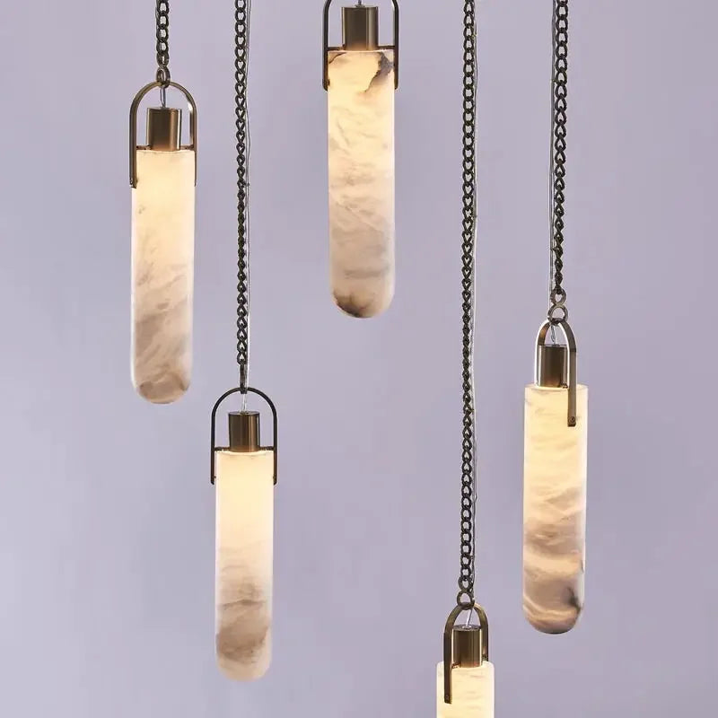 Tivoli Brass Modern Chandelier for Dining Room – detail view 5