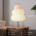 Rice Paper Floor Lamp – Wabi-Sabi Japanese for Bedroom, Reading Corner, Hotel Lounge | Fiora Orbit by Evenlyr