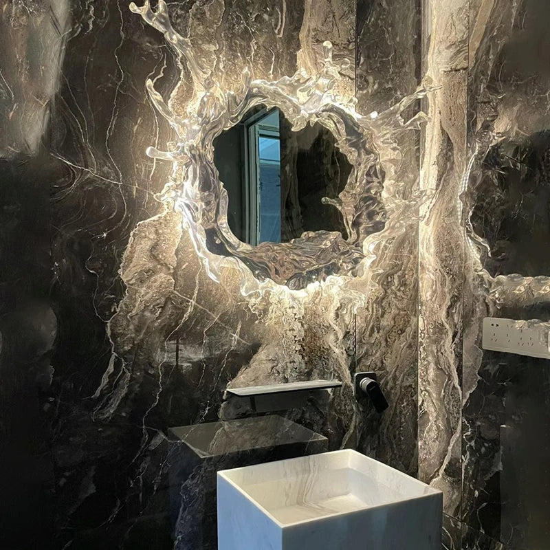 Glass Wall Sconce – Nordic Modern for Bathroom, Bedroom & Bedside, Hotel & Hospitality | Oriana Frame by Evenlyr