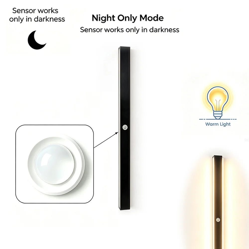 Merano Long Motion-Sensor Outdoor Wall Light for Porch – IP65 – detail view 8