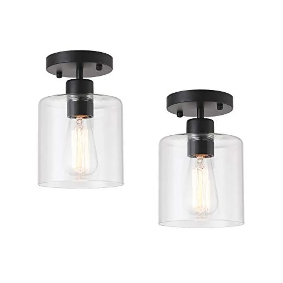 Brass Flush Mount Ceiling Light – Modern for Hallway & Entryway | Noemi Contour by Evenlyr