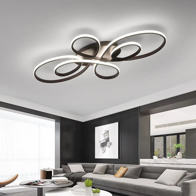 Orlena Remote Control Modern Chandelier for Living Room – Dimmable – detail view 5