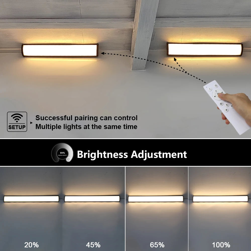 Siena IP65 Linear Outdoor Wall Light for Villa Exterior – Remote Control – detail view 3