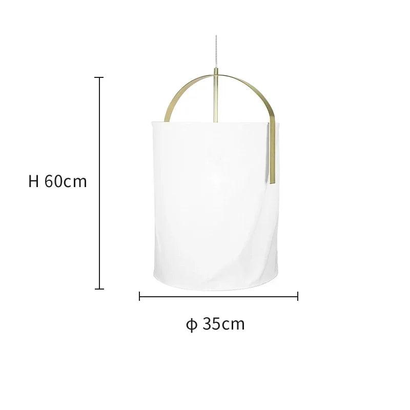 Fabric Chandelier – Wabi-Sabi Japanese for Dining Room & Kitchen, Restaurant & Café | Maris Frame by Evenlyr