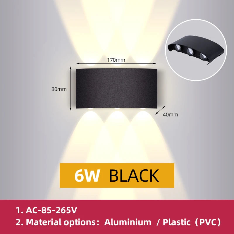Orlena Outdoor Facade Wall Light for Veranda Stairs