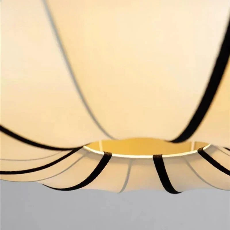 Fabric Pendant Light – Wabi-Sabi Japanese for Kitchen Island, Dining Room, Living Room | Celine Petal by Evenlyr