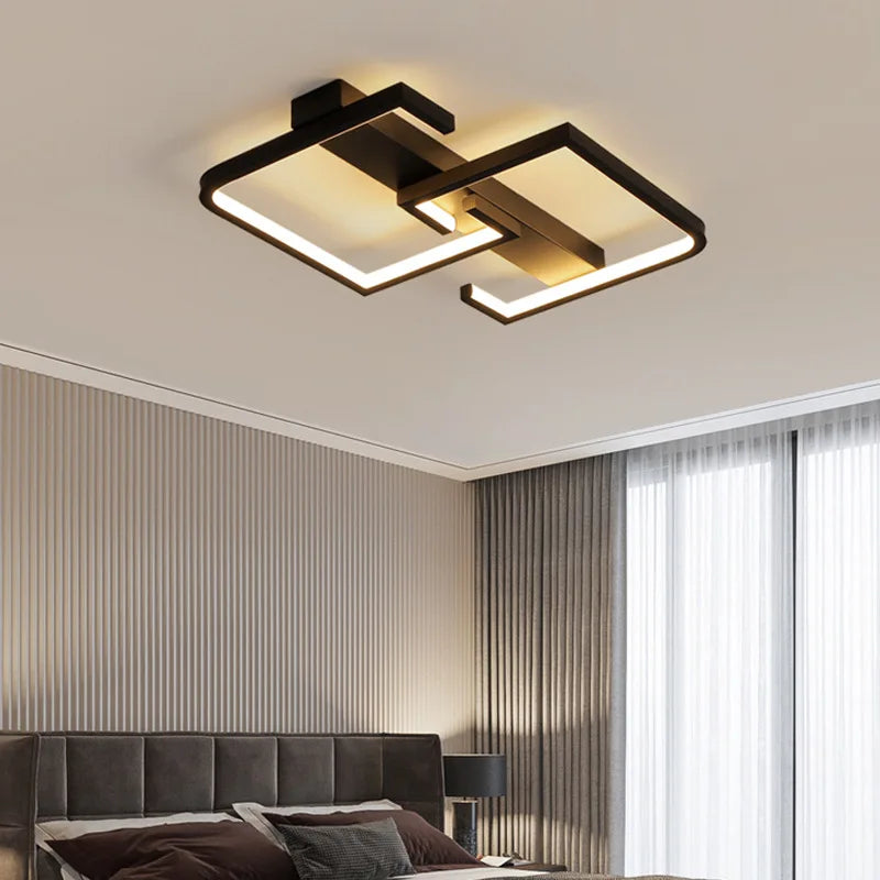Metal Flush Mount Ceiling Light – Nordic Modern Dimmable LED for Bedroom, Living Room, Kitchen | Aurelia Arc by Evenlyr