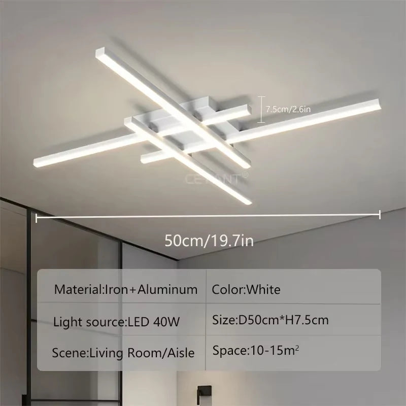 Ravena Long Linear LED Ceiling Light – Minimalist