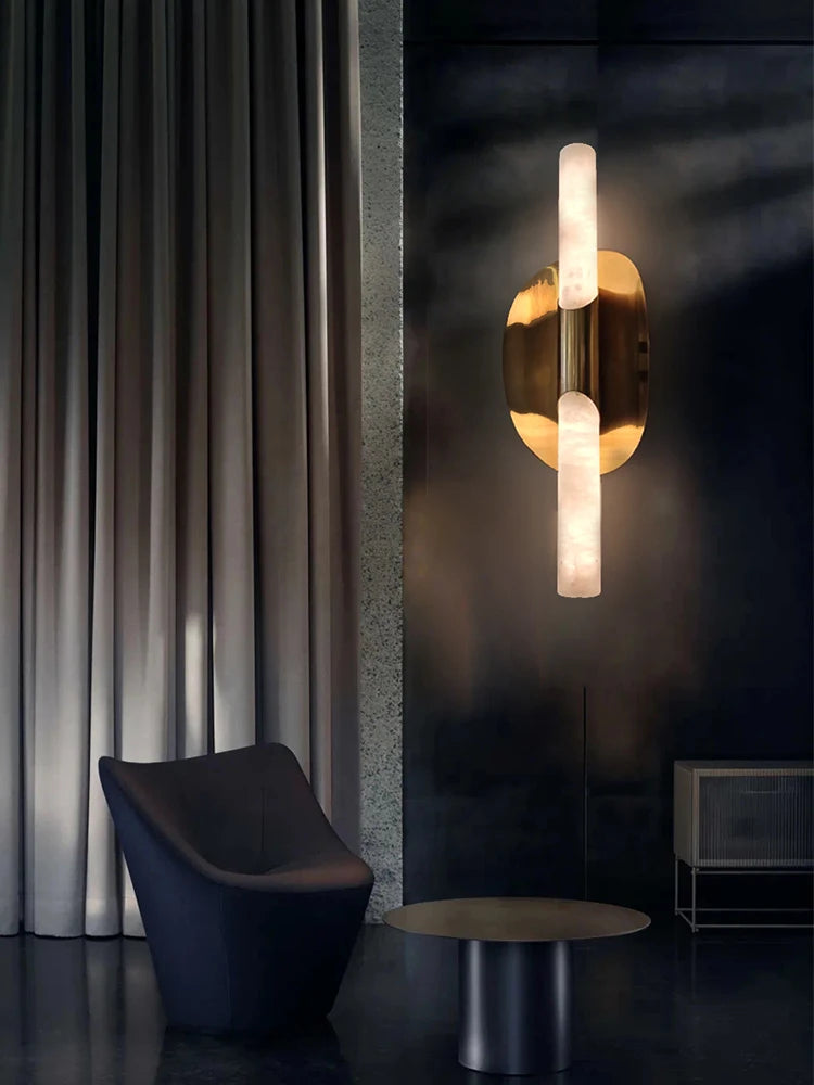 Modern Marble Wall Sconce – detail view 4
