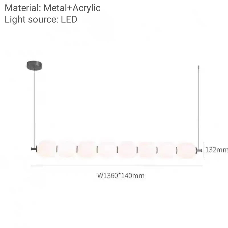 Liora Vault Glass Chandelier – Minimalist – product detail 11
