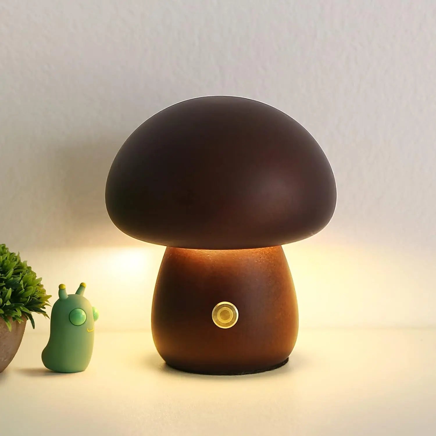 Wood Table Lamp – Modern Minimalist Cordless Rechargeable for Bedside, Restaurant Table, Hotel Room | Kaelis Petal by Evenlyr