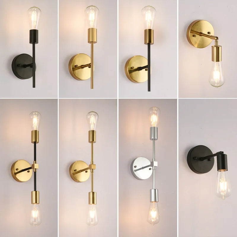 Metal Wall Sconce – Minimalist LED for Bathroom, Bedroom & Bedside, Hallway & Entryway | Evania Crest by Evenlyr