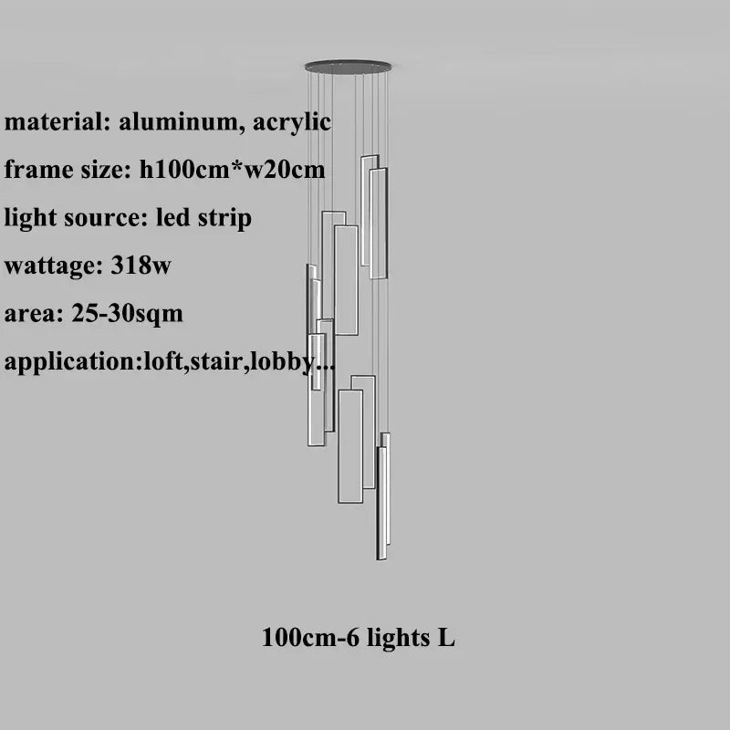 Metal Chandelier – Nordic LED for Living Room | Alora Arc by Evenlyr