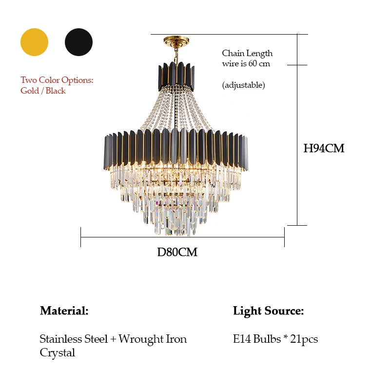 Crystal Chandelier – Modern LED for Living Room, Bedroom & Bedside | Alora Orbit by Evenlyr