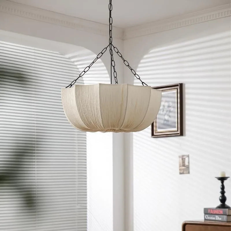 Aviana Petal Wabi-Sabi Fabric Pendant Light – 40/50/60cm