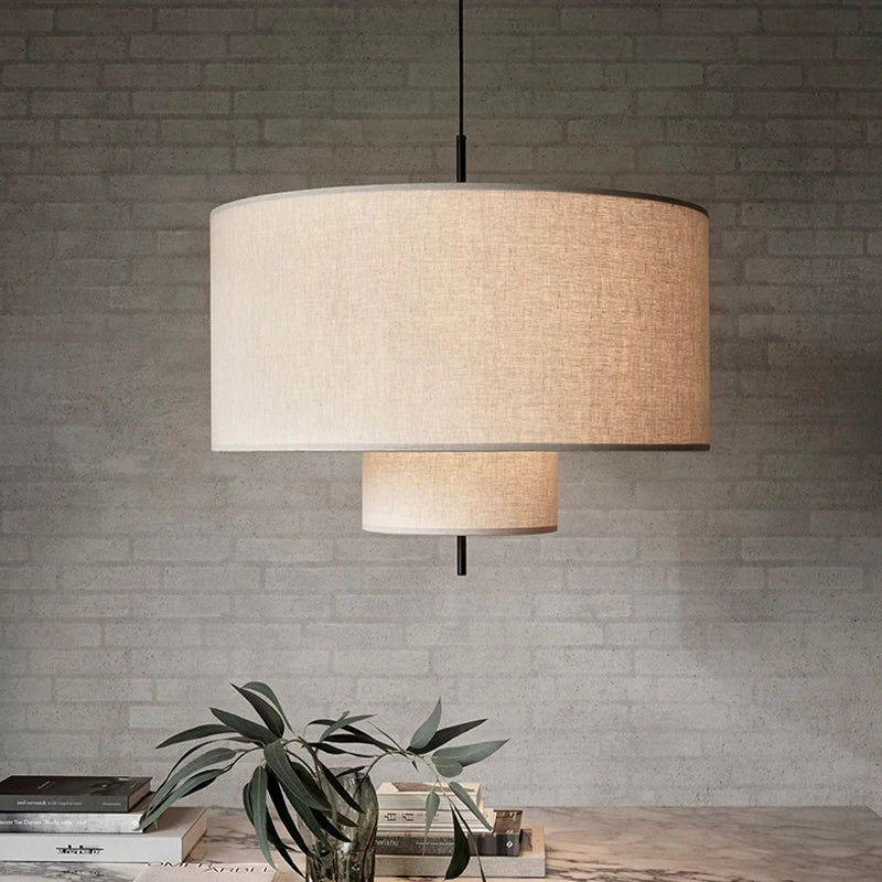 Fabric Chandelier – Wabi-Sabi Japanese for Dining Room, Living Room, Bedroom | Mirelle Arc by Evenlyr