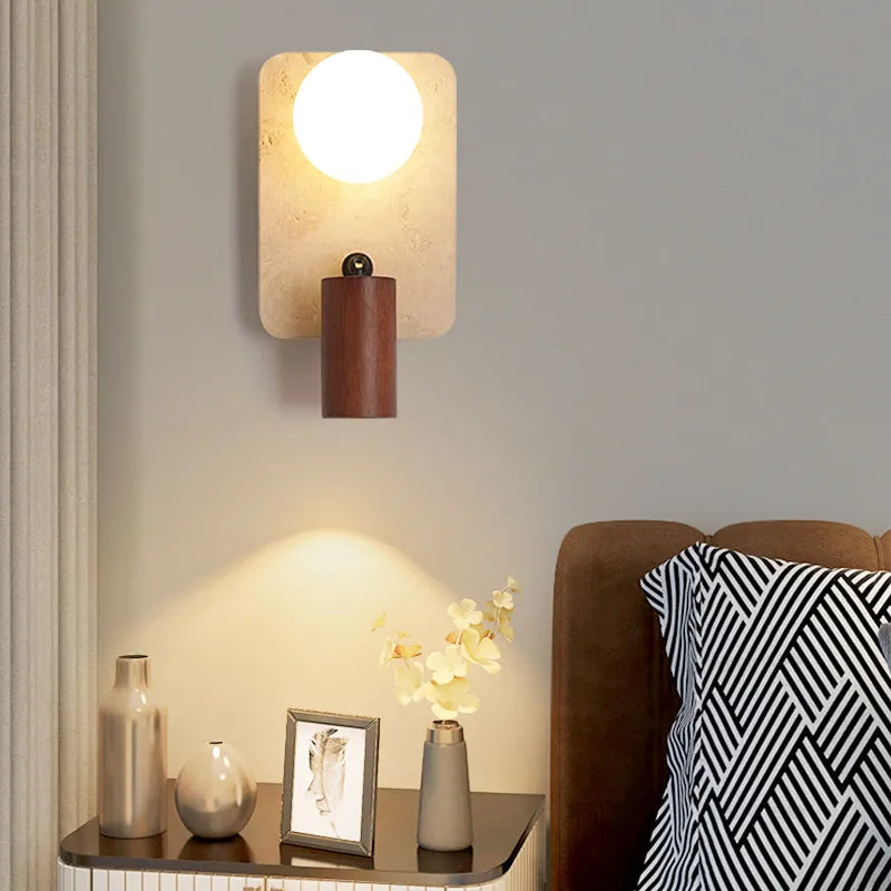 Designer Wall Sconce – Wabi-Sabi Japanese for Bedroom, Hallway, Living Room | Aurelia Dome by Evenlyr