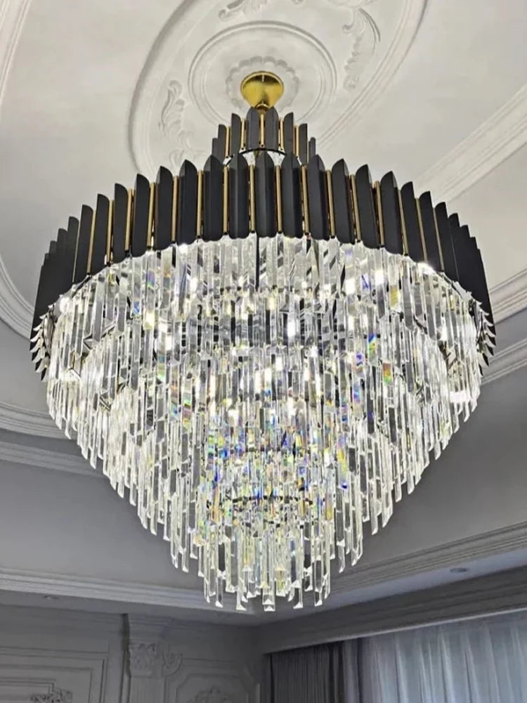 Crystal Chandelier – Modern LED for Living Room, Bedroom & Bedside | Alora Orbit by Evenlyr