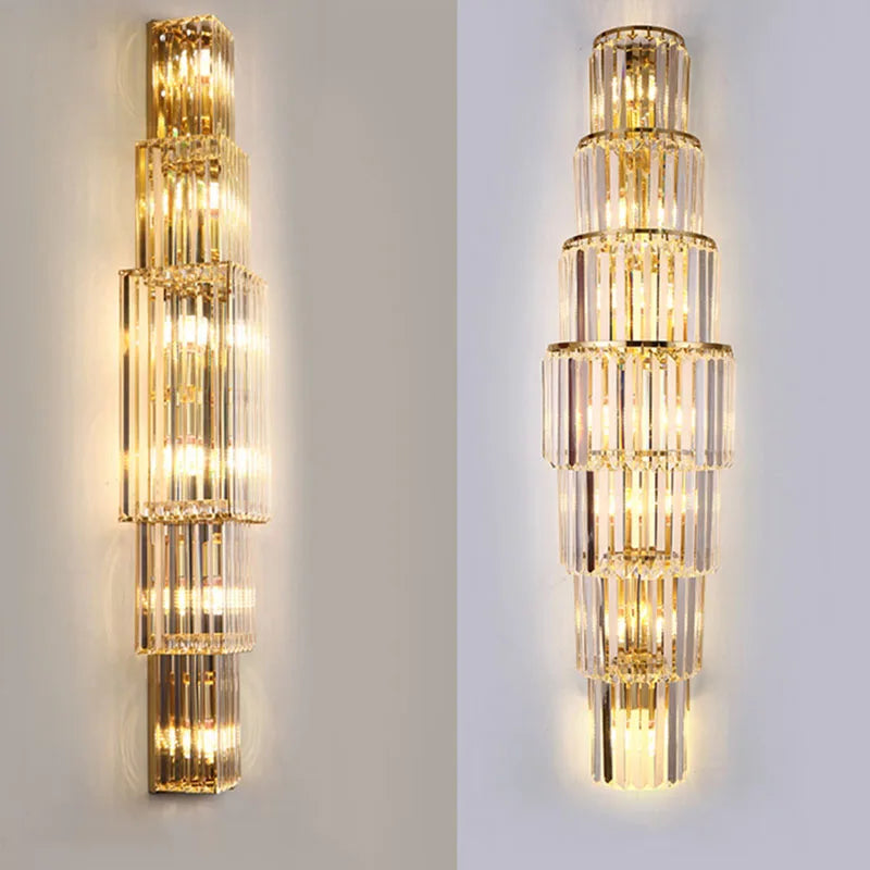 Crystal Wall Sconce – Modern Minimalist for Bedroom, Hallway, Living Room | Thalia Beam by Evenlyr