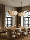 Fabric Chandelier – Wabi-Sabi Japanese Dimmable LED for Dining Room, Living Room, Bedroom | Celeste Petal by Evenlyr