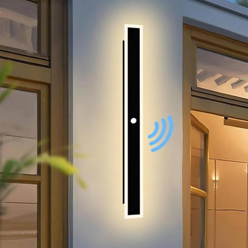 Belluno Metal Motion Sensor Outdoor Wall Light for Front Door – IP65 – product view