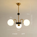 Glass Chandelier – Nordic Modern Multi-Light for Living Room, Dining Room, Foyer | Evanthe Arc by Evenlyr