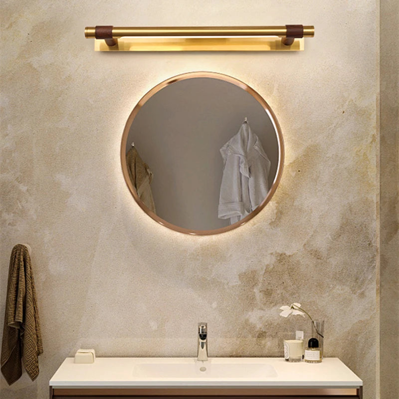Copper Linear Wall Sconce – Modern LED Linear for Bathroom | Oriana Orbit by Evenlyr