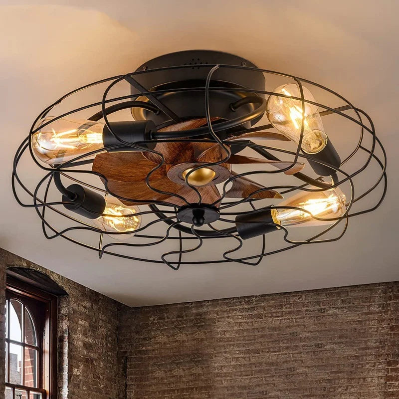 Belluno Invisible Blades Ceiling Fan with Light for Dining Room – Remote Control