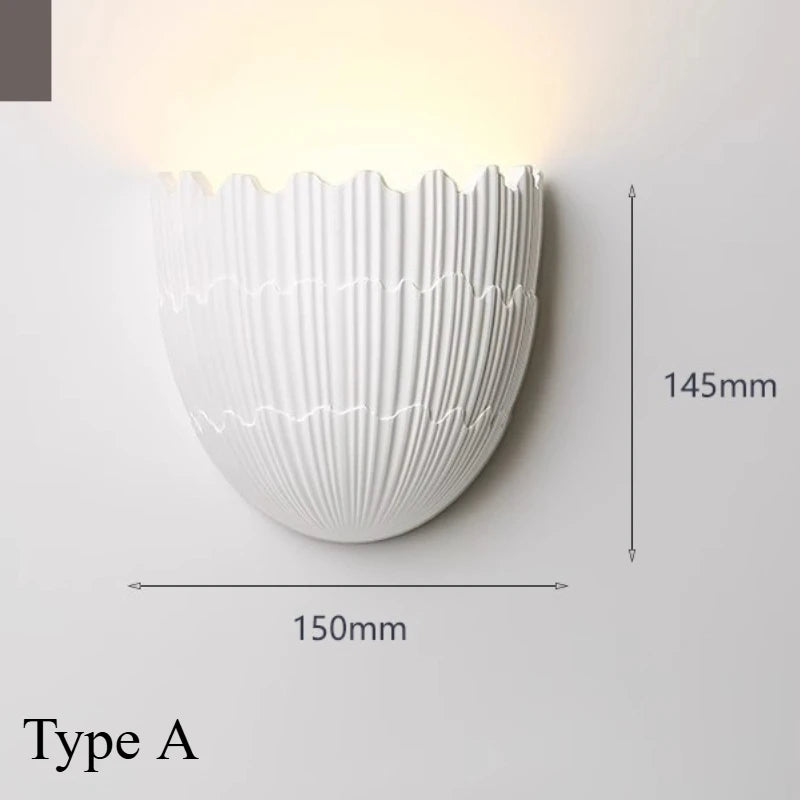 Ilaria Personalized Gypsum Wall Sconce for Hallway – Minimalist
