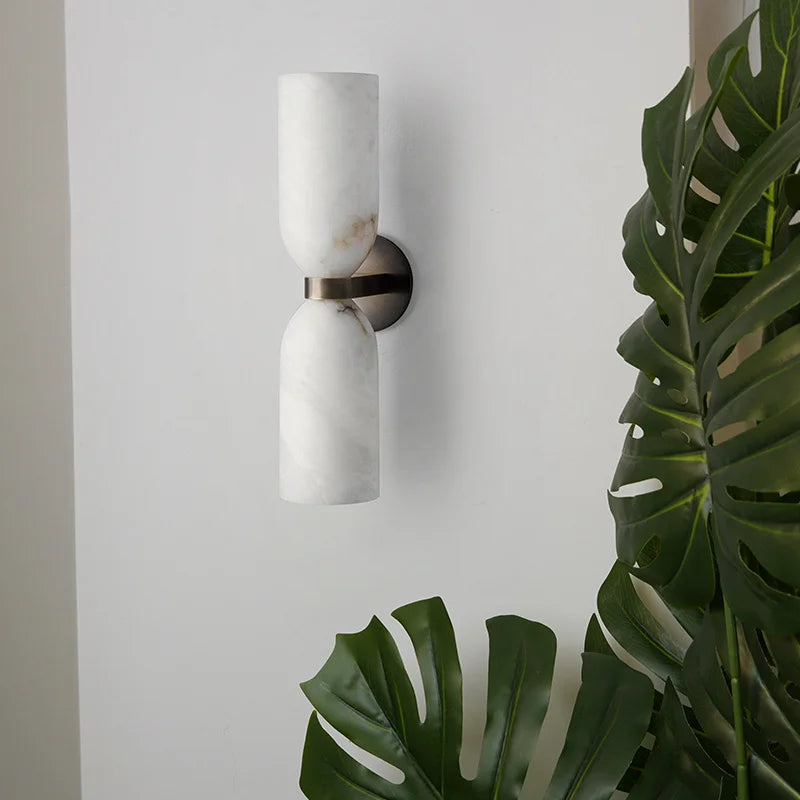 Dorian Contour Sculptural Marble Wall Sconce – product view 4