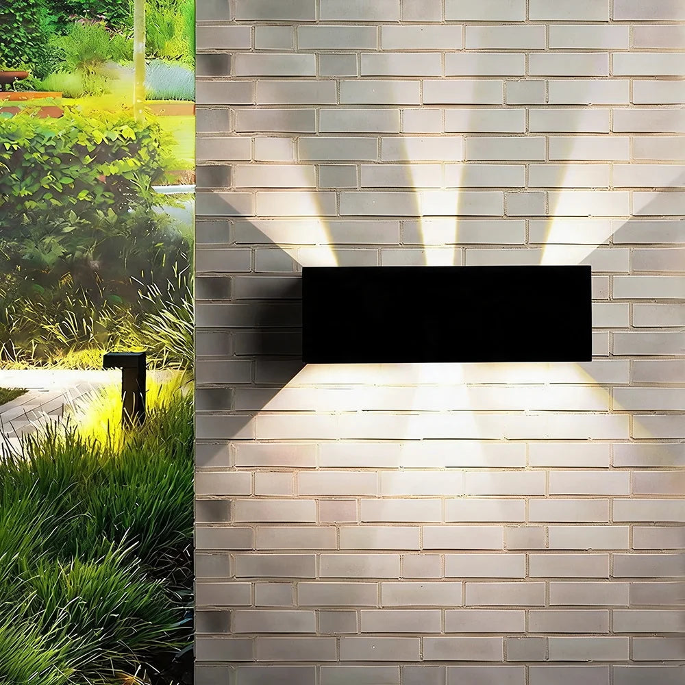 Ravena Up & Down Beam Outdoor Wall Light for Exterior Wall