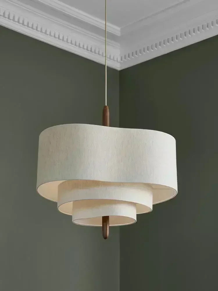Fabric Chandelier – Wabi-Sabi LED for Living Room, Dining Room & Kitchen | Celia Arc by Evenlyr