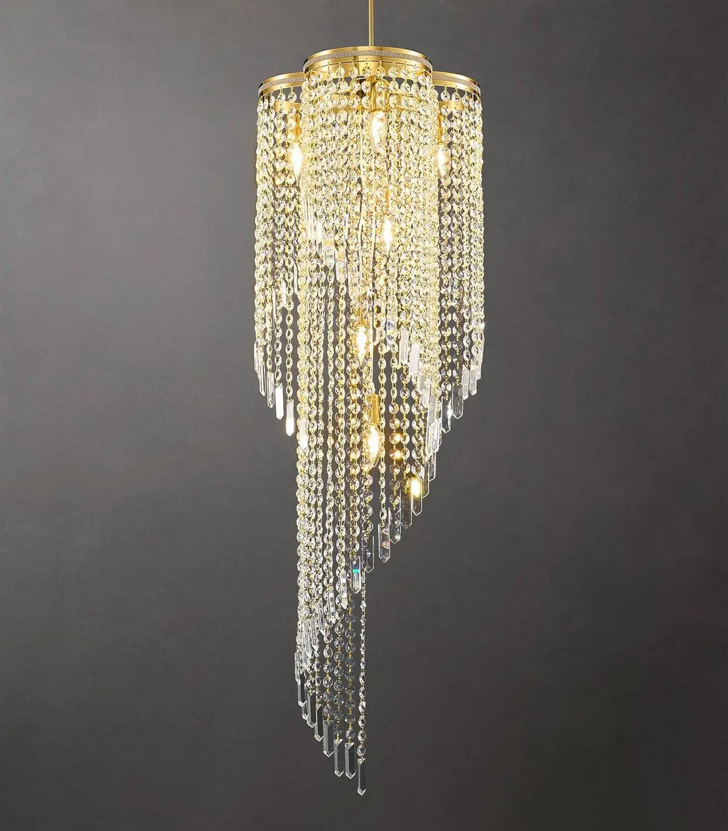 Alabaster & Marble Chandelier – Modern Minimalist for Living Room, Foyer, Staircase | Maris Line by Evenlyr