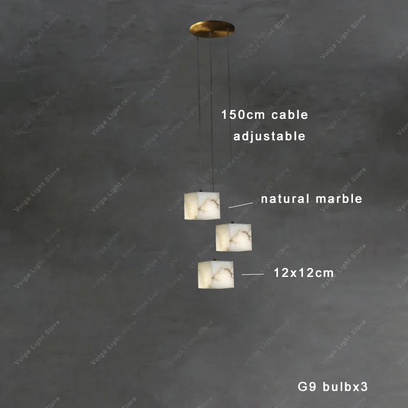 Wren Halo Alabaster Pendant Light – product view 10