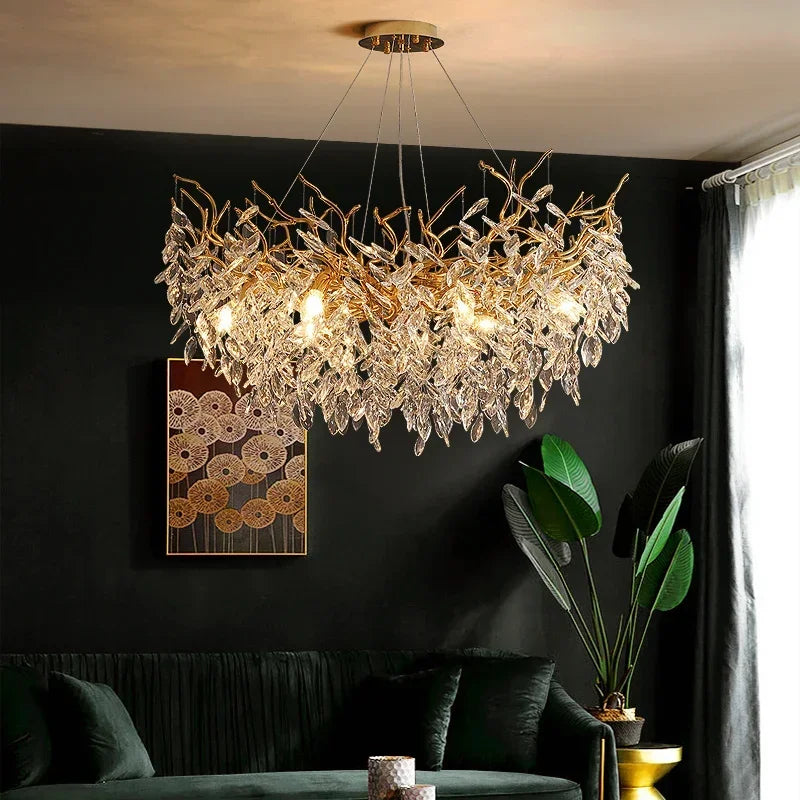 Hesper Arc Branch Crystal Pendant Light – product view 4