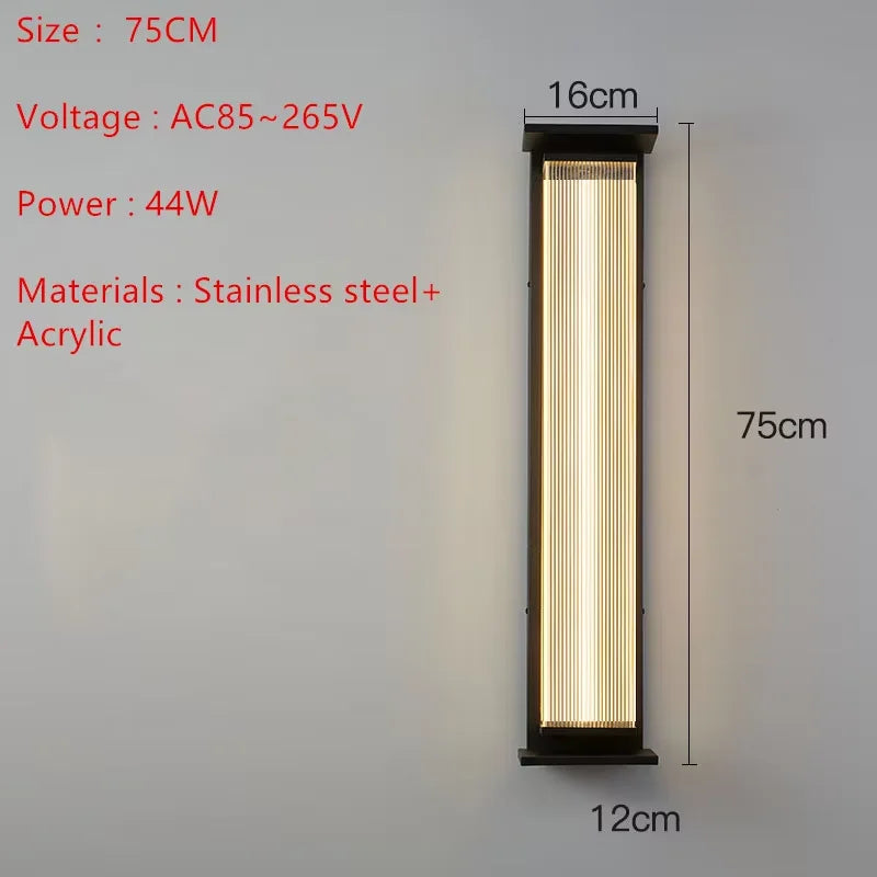 Tivoli IP65 Solar Outdoor Wall Light for Exterior Wall