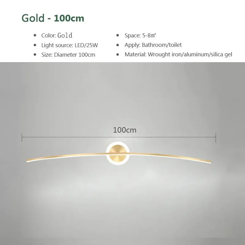 Metal Wall Sconce – Modern LED for Bathroom, Bedroom & Bedside, Living Room | Selene Orbit by Evenlyr