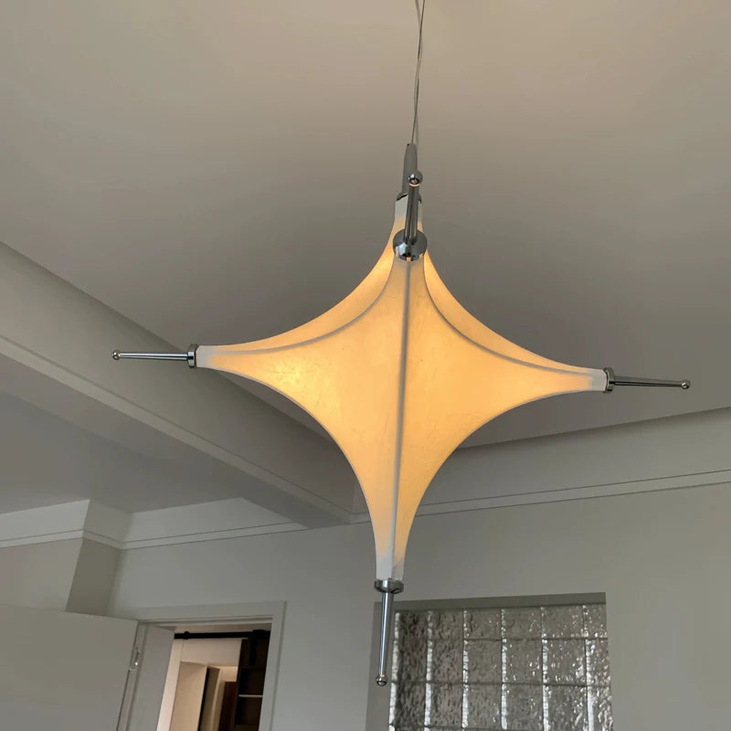 Fabric Chandelier – Nordic Modern for Dining Room, Living Room, Foyer | Ophelia Arc by Evenlyr