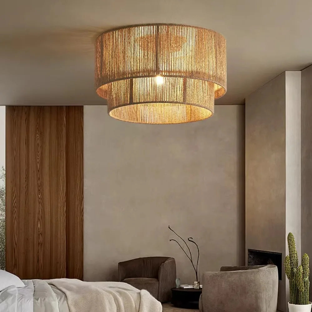 Ilaria Modern Rattan Chandelier for Dining Room