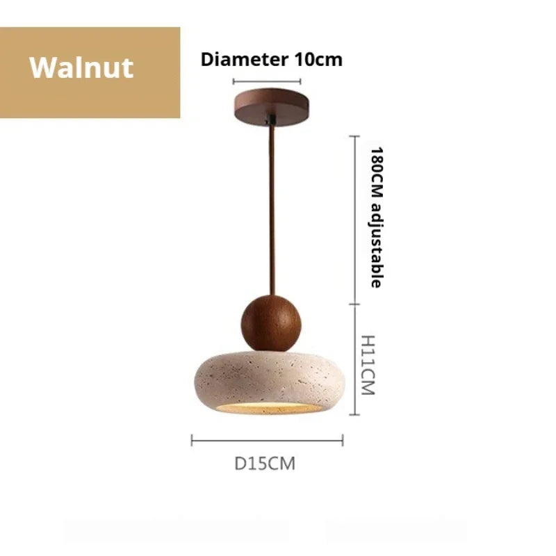 Amaris Veil Travertine Pendant Light – product view 10