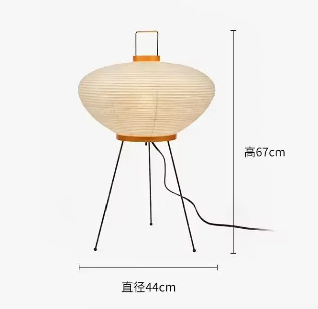 Rice Paper Floor Lamp – Wabi-Sabi Japanese for Living Room, Bedroom, Reading Corner | Mirelle Cascade by Evenlyr