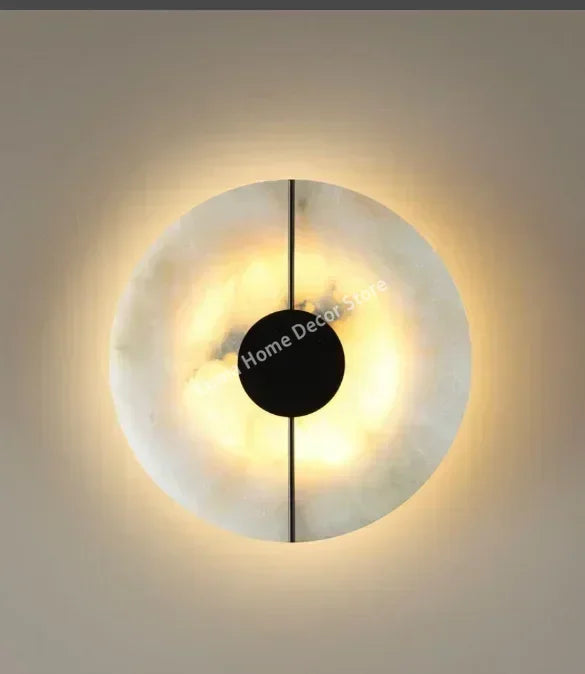 Tivoli Natural Marble and Copper Wall Sconce – Luxury – detail view 8