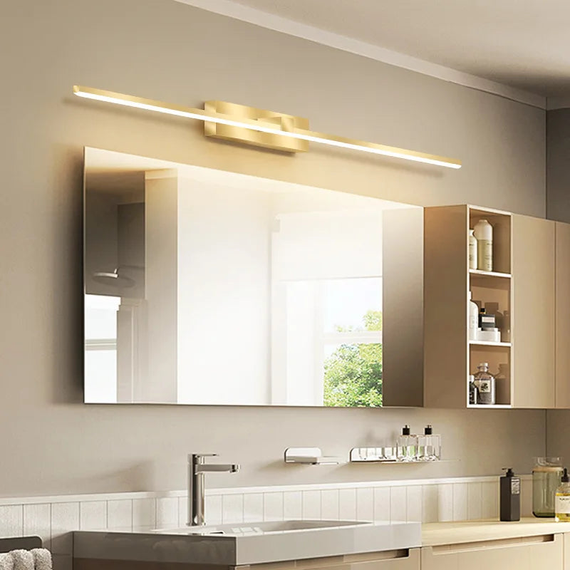Metal Wall Sconce – Modern LED for Bathroom | Isola Contour by Evenlyr – product view